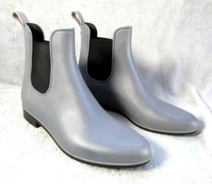 Sam Edelman Stiefel Damen 9 Tinsley Regen grau matt Knöchel elastisch Slipper Schuhe - Bild 1 von 11