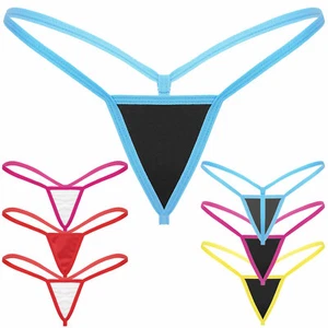 Ropa interior sexy de cuerda en G para mujer tanga calzoncillos lencería íntimos de altura baja - Imagen 1 de 190