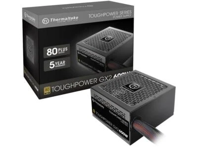 Thermaltake GX2 80 Plus Gold 600W Power Supply PSU SLI/Crossfire Ready Contin... - Image 1 of 4