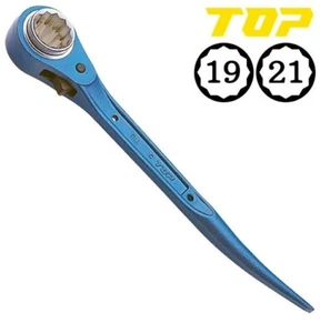 CHIAVE DA COSTRUZIONE A CRICCHETTO SUPERIORE TIPO COMPATTO (19x21mm) RM-19X21C - Foto 1 di 4