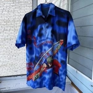 Camisa de anime vintage manga corta y2k grunge alt rara ropa de calle gorpcore - Imagen 1 de 6