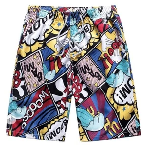 Youth board shorts swim trunks shorts size 26 waist Vintage cartoon Theme - Picture 1 of 2