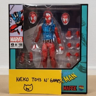 Quadrinhos MAFEX Scarlet Spider versão. Brinquedo Medicom nº 186 VENDEDOR DOS EUA! FRETE DE FOGUETES - Imagem 1 de 4