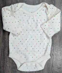 Baby Girl Clothes Gap 0-3 Month Colorful Polka Dot Bodysuit - Picture 1 of 2