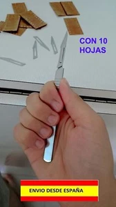 CUTTER BISTUR� CORTADOR GUBIA LANCETA MANUALIDADES BRICOLAGE MINIATURAS PROYECTO - Imagen 1 de 3