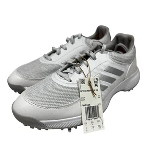 Adidas Golf Tech Response 2.0 Shoes White Silver Womens Size 7 - Imagen 1 de 8