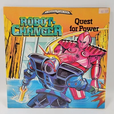 VTG Robot Changer Quest For Power Modern Picture Book Joshua Morris 1985 Foto 1 de 4
