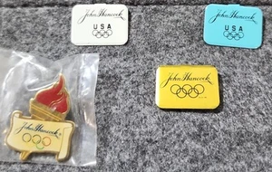 JOHN HANCOCK USA OLIMPIC LOGO PIN - Picture 1 of 5