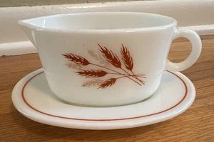 Pyrex Autumn Harvest Trigo Gravy Barco Base 77-B 77-U - Imagen 1 de 10