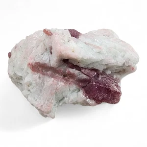 Pink Tourmaline Crystal in Quartz Natural Brazil 70.1 grams - Picture 1 of 2