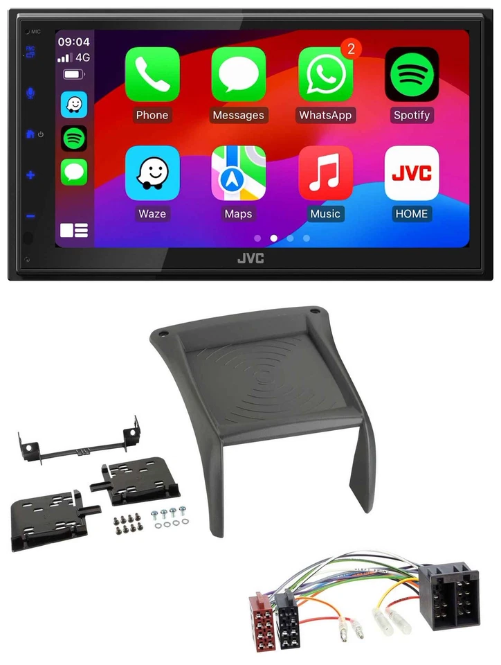 JVC Bluetooth 2DIN MP3 DAB USB Autoradio für Fiat Ducato (2002-2006) - Bild 1 von 4