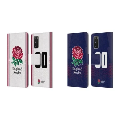 CUSTOM ENGLAND RUGBY UNION 2023/24 KIT LEATHER BOOK CASE FOR SAMSUNG PHONES 1 - Image 1 of 4