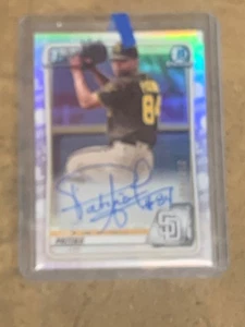 2020 Bowman Chrome 1st Luis Patino #/499 Rookie Card Auto Autograph Refractor RC - Bild 1 von 2