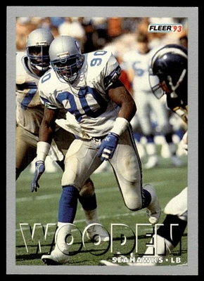 1993 Fleer Terry Wooden Seattle Seahawks #303 - Image 1 of 2