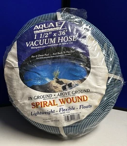 Aqua EZ 1-1/2" x 35’ Spiral Wound Swimming Pool Vacuum Hose 102957 - Picture 1 of 3