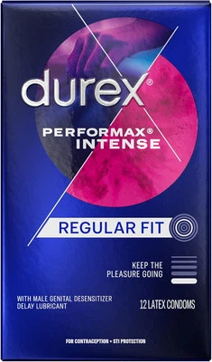Preservativos Durex Performax Intense Delay 24 unidades com nervuras para seu conforto - Imagem 1 de 4