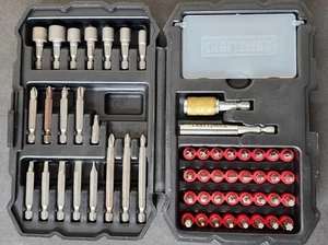 Craftsman 54-Piece Drill Driver Bit Set Magnetic Holder Case Phillips Torx Hex - Picture 1 of 12