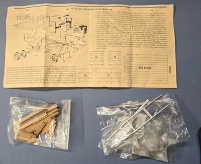 Berkshire Valley No. Kit de camión de estacas Ford 202-1934 plataforma grande escala O - sin caja Foto 1 de 4