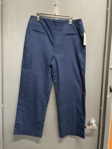 Wonderly blaue Damen-Knöchelhose zum Überziehen Größe 16 neu mit Etikett - Bild 1 von 6