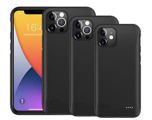 Tragbare schmale intelligente Batterie Power Bank Ladegerät Hülle für iPhone 12 Mini Pro Max - Bild 1 von 7