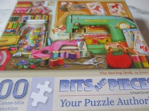 Puzzle artistico 500 pezzi Aimee Stewart "La scrivania da cucire" 18"x24" - Foto 1 di 4