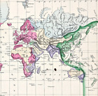 1873 World Map ORIGINAL United States Europe Africa West Indies Australia
