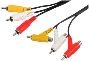 PRO SIGNAL - Câble Phono (RCA) Male 3x empilable, 2m Noir - Photo 1/1