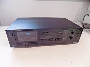 Kenwood Trio KX-54 Stereo Cassette Deck schwarz Qualität DEFEKT Verkauf als ERSATZTEILE - Bild 1 von 9