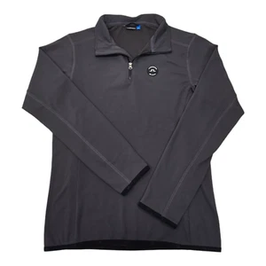 J Lindeberg Herren XL Jarvis Langarm 1/4 Zip Pullover Mid Layer Sweater Grau - Bild 1 von 4