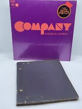 COMPANY Original SCRIPT & Vinyl Record 1970 Broadway Musical 6 TONY AWARDS