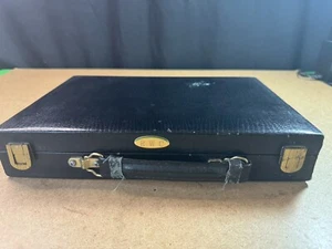 Vintage RWC Poker Chip Set in Black Faux-Leather Case - Red, White, Blue Chips - Picture 1 of 10