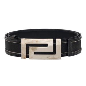 silver versace belt