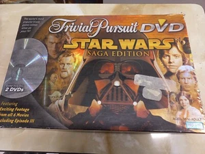 Star Wars Trivial Pursuit Parker Brothers DVD Board Game Saga Edition - Picture 1 of 4