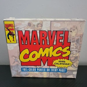 VINTAGE MARVEL COMICS FULL-COLOR PANELS 1995 DESK CALENDAR - Picture 1 of 10