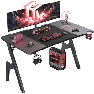 120 x 60cm Gaming Schreibtisch Gaming Tisch PC Tisch Computertisch Arbeitstisch - Bild 1 von 6