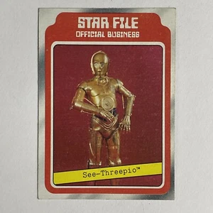 1980 Topps Star Wars The Empire Strikes Back Star File See-Threepio #6 - Picture 1 of 2