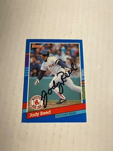 Boston Red Sox JODY REED Signed Card - Picture 1 of 1