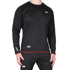 Oxford Layers Warm Dry Motorcycle Motorbike Thermal Base Layer Top - Black - Picture 1 of 3