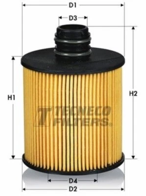 FILTRO OLIO 500X 500L TIPO BRAVO GIULIETTA MITO OL025083E TECNECO - Image 1 of 4