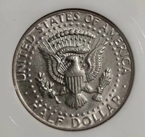 1984-P KENNEDY HALF DOLLAR-REVERSE MACHINE STRIKE DOUBLING VARIETY!-d7958usxx2 Cover