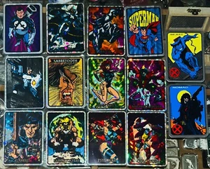 14 x 90er DC Marvel Superman PSYLOCKE X-MEN + weitere PRISM Vending Sticker Vintage - Bild 1 von 5