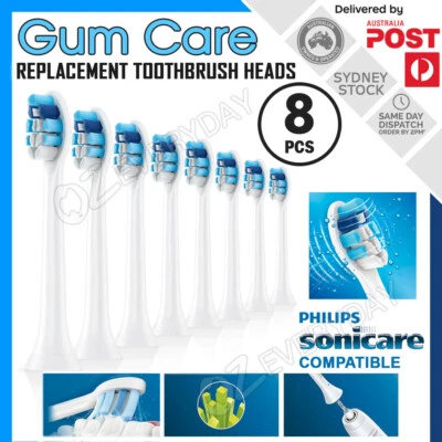 8pcs Optimal Gum Care G2 Replacement Brush Heads for Philips Sonicare Toothbrush - image 1 of 4