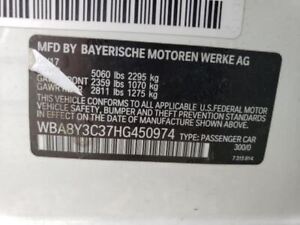 Rear Bumper Trim Moulding With Park Assist Fits 17-19 BMW 340i GT 8972374
