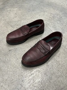 Red Wing 6605 Stahlkappe Burgunderrot Leder Penny Loafer Schuhe Herren Größe 12 B - Bild 1 von 10