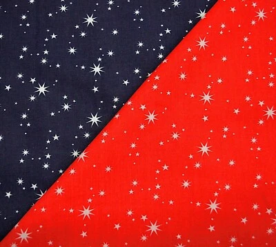 Tela de polialgodón estrellas ocho puntas 112 cm de ancho por metro Foto 1 de 4