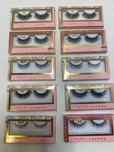 Tatti Lashes 3D Faux Mink & Brazilian Silk-TL9, TL4 Timeless Beauty 10 New Sets! - Picture 1 of 5