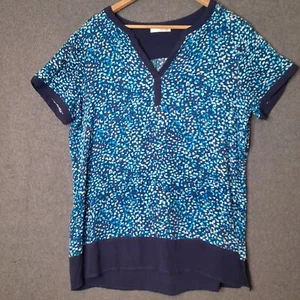 REGATTA Womens top blouse Size 14 blue short sleeve viscose lightweight casual - Picture 1 of 12