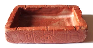 Vintage Chipped J.W. Handcrafted Stoneware Soap Dish Pottery - Picture 1 of 7