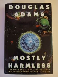SIGNED Mostly Harmless HB/DJ 1992 1st Ed., Douglas Adams