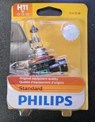 Philips 12362B1 H11 Standard Halogen Replacement Headlight Bulb, 1 Pack - Image 1 of 2